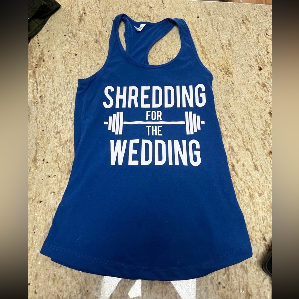Shredding for the wedding tank!